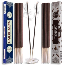 Trumiri Incense Sticks - Combo Pack of 35 Insence-Sticks - 15 Nag Champa + 20 Oud - Insenses - Insents - Incents - Inscense - Incence - Incienso - All Natural Incense Sticks