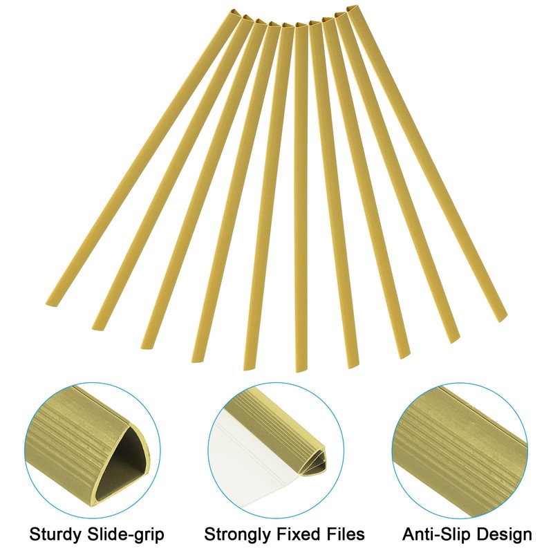 PATIKIL 10 mm Binding Folders, Pack of 10 Plastic Binding