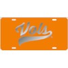 Tennessee Laser Cut Vols License Plate Car Tag Orange