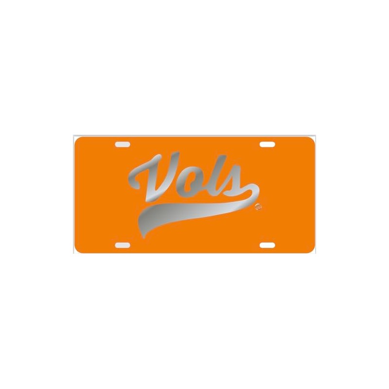Tennessee Laser Cut Vols License Plate Car Tag Orange