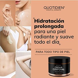 Crema Corporal Humectante- 450 gr-Manteca de Karite+Vitamina E+Vitamina B5- Hidratación Extrema- No grasosa- Suavidad y Brillo en la Piel de Tu Cuerpo