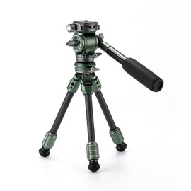 Tilta VT03 Tabletop Video Fluid Head with 1-Stage Carbon Fiber Tripod Legs (3KG) (Forest Green)