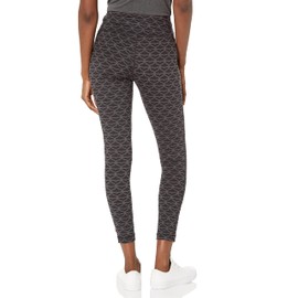 vineyard vines Women's Skip Monday Performance Leggings, Jet Black Printed, X-Small