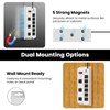Magnetic Heavy Duty 20A Power Strip with Surge Protector, 9-Outlet