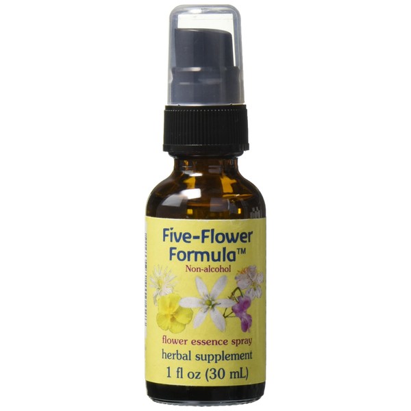 Flower Essence Services Five Flower Formula in Glycerin Spray, 1 Ounce