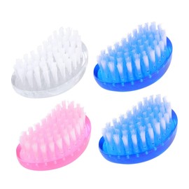 Ipetboom 4pcs Mini Dust Nail Brush for Nail Art and Manicures Practical Cleaning Tools for Home Use Random Colors