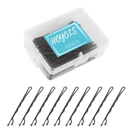 HOYOLS Black Bobby Pins, 5 CM Hair Styling Pins 100 Pcs