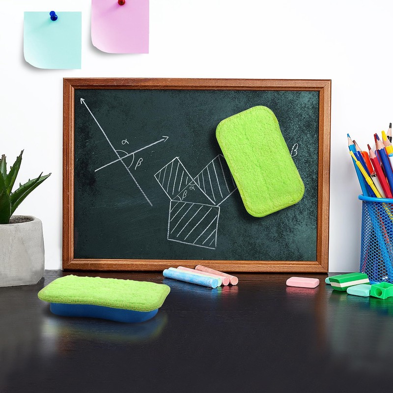 1Pc Chalkboard Eraser - Washable Reusable Microfiber Eraser Cleaning Chalk/Markers/Duster