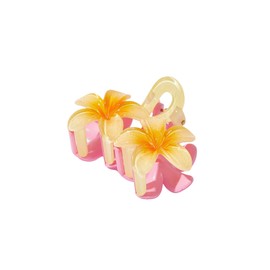 MAKEMECHIC Women's Flower Hair Clip Plumeria Claw Clips Summer Cute Hair Accessories Pink One-Size