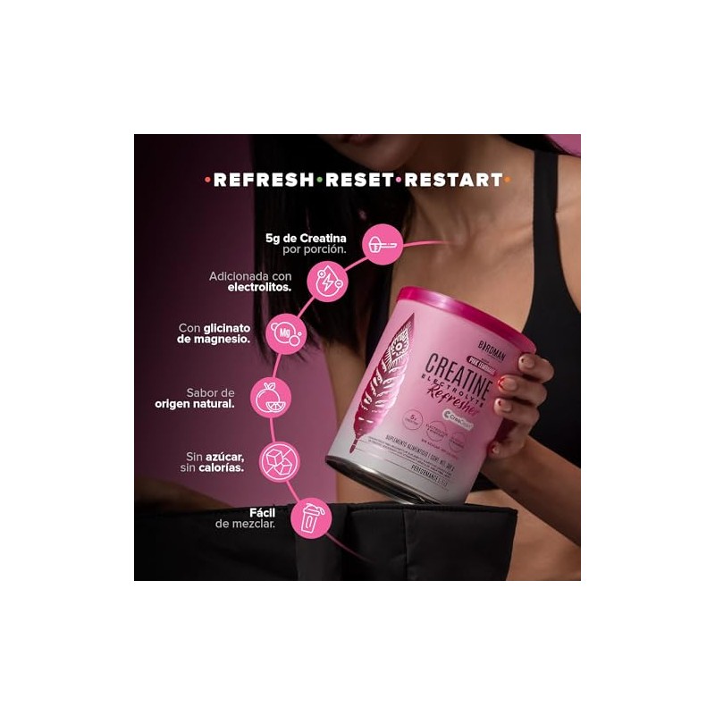 BIRDMAN Creatine Refresher | Creatina Monohidratada con Electrolitos y Magnesio