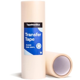 Clear Transfer Tape for Vinyl - 12" x 100' Roll, Made in USA, Premium Vinyl Transfer Tape with Medium to High Tack Adhesive for Crafts, Decals & Letters