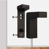 Metal Adjustable Floating Shelf Hardware, Wood/Glass Shelf Bracket Wall MountIing,Adjustable