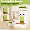 1.6L Auto Gravity Pet Feeder and 0.6L Water Dispenser Set,