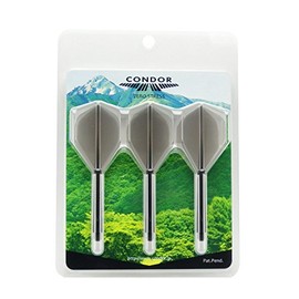 ダーツフライト【コンドル】スタンダード ミディアム クリアブラック