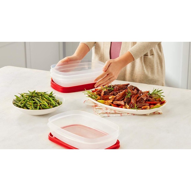 Rubbermaid EasyFindLids Meal Prep Containers 5.5 Cup Red