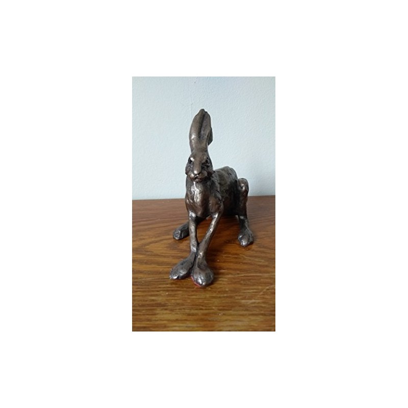 Frith Sculpture CROUCHING HARE by Paul Jenkins in cold cast