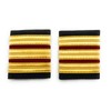 Uniform Store London Epaulette,3 x1/2 Gold with 2x1/4inch Maroon Engineers