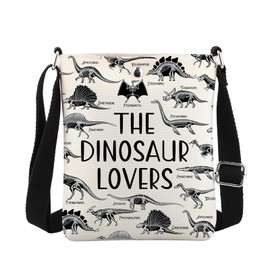 MBMSO Dinosaur Crossbody Bag Dinosaur Skeleton Paleontology Gifts for Dinosaur Lovers Dinosaur Bones Small Cross Body Purse, Dinosaur Crossbody, Small Crossbody Sling Bag