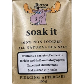 Soak It Piercing Aftercare 100% Non Iodized Natural Sea Salt Soak
