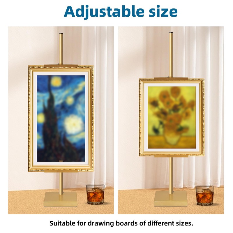 GRETJOB Adjustable Tabletop Easel Stand, 29" Picture Easels for Display