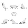 FUTWOD Sticker Cat Cat Paw Car Emblem Parts Funny Cute