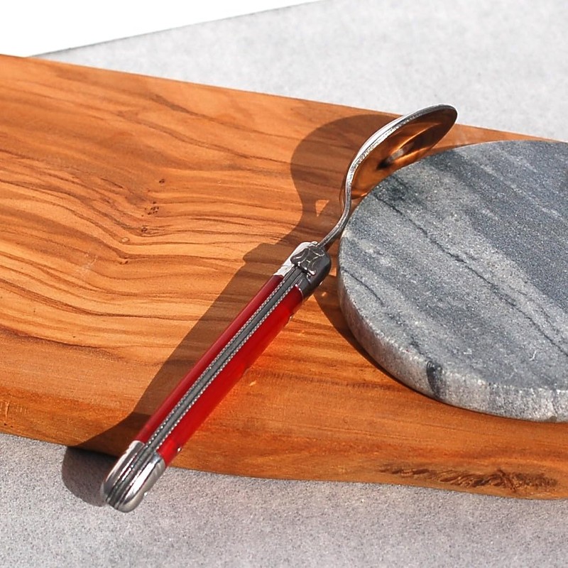 Lagulore ABS Handle, Teaspoon, Made in France, NERON Rouge