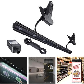 Yescom 9W LED Light for Retractable Roll Up Banner Stand Adjustable IP65 Waterproof Clip On Display Lamp Trade Show