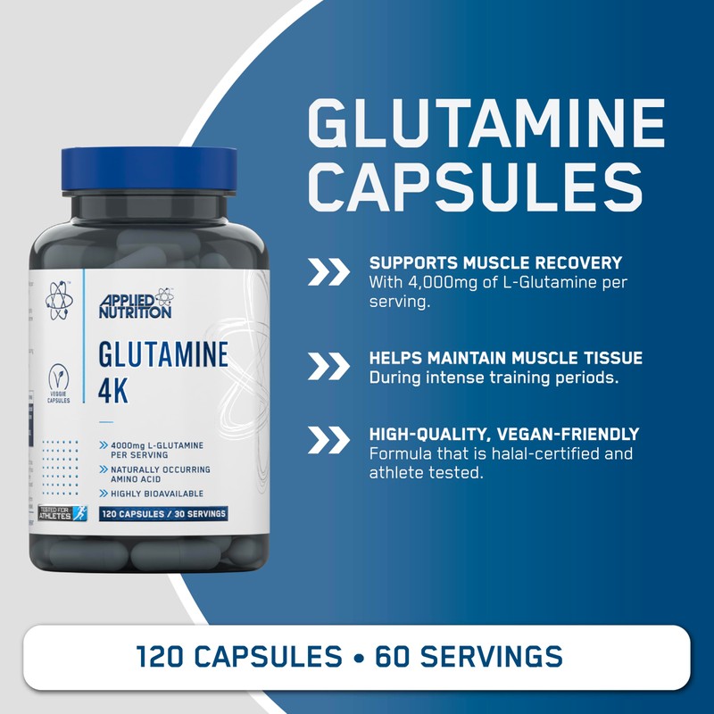 Applied Nutrition Glutamine 4K - L Glutamine 4000 mg Per