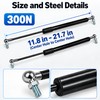 2-Pack 300N Gas Strut Support Bars for Lids & Doors