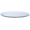 Spancraft 28" Inch Round 1/2" Thick Clear Glass Table Top