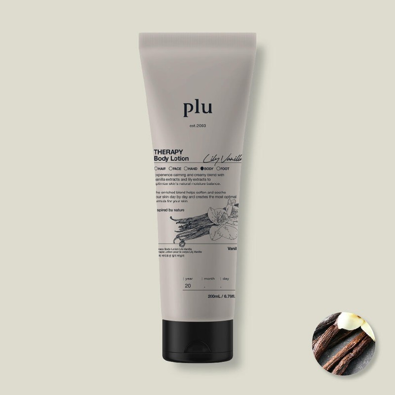 Flu [플루] 테라피 바디로션 200ml 3종 1택 [바질 유칼립투스] [PLU]