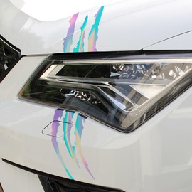 Devil Cut Sticker Claws Tiger Car Truck Decor Sticker K053 (K053 Hologram)