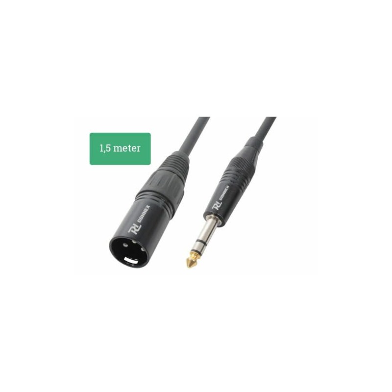 Power Dynamics – Signal Cable 1.5 m XLR male/jack 6.3