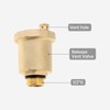 1/2" Brass Air Release Valve Kit, Automatic Float Valve with