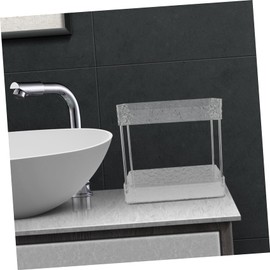 Alipis 2-Tier Bathroom Storage Shelf Double Layer Countertop Organizer Kitchen Bathroom Supplies