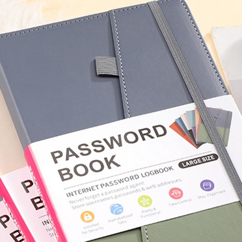 Cikoopul Password Keeper Book with Alphabetical Tabs for Seniors, Password