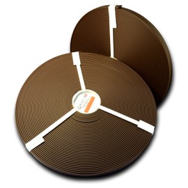 3/8" BETA Standard Matte BIOTHANE - Leather Embossed | BIOTHANE USA (100 Feet, Brown 523)