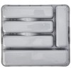 Wham Silver 5 Compartment Plastic Cutlery Holder Tray Drawer Organiser