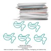 100pcs Paper Clips Prevent Slip Cute Rabbit Shaped Decorative Bookmark