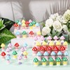 Wesiti 50 Pcs Mini Mushrooms Figurines Bulk Cute Tiny Rubber
