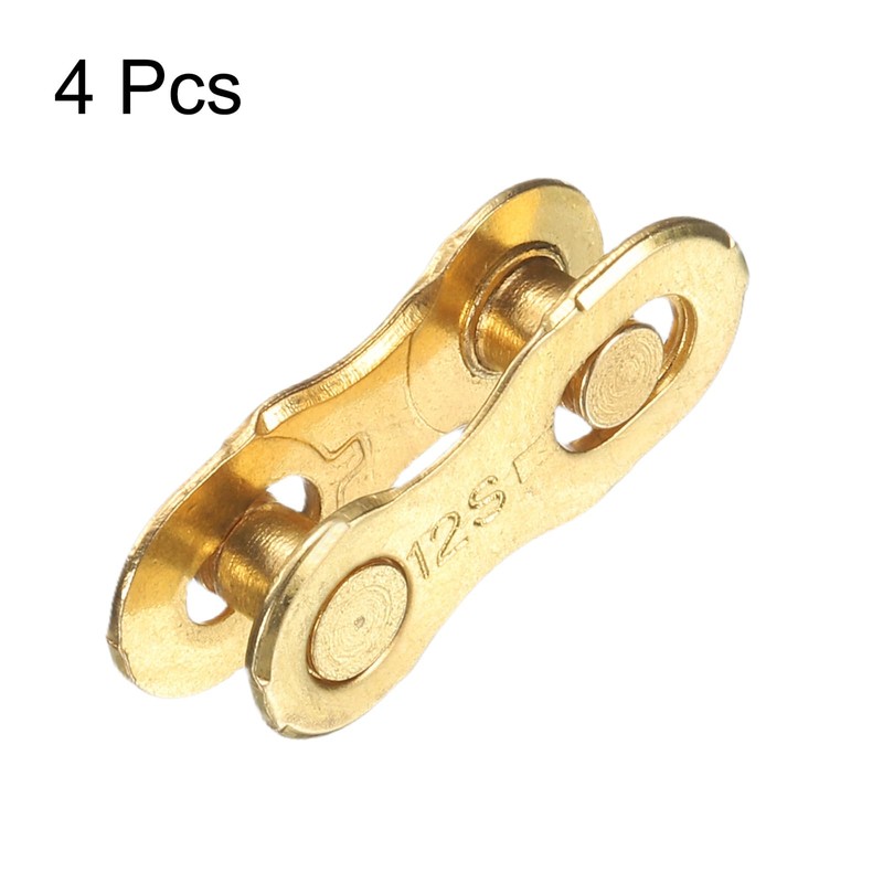 sourcing map 4pcs Bicycle Missing Link 12 Speed Reusable Steel
