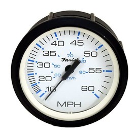 Faria Boat Speedometer SE9510B | Chesapeake White 60 MPH 3 1/4 Inch
