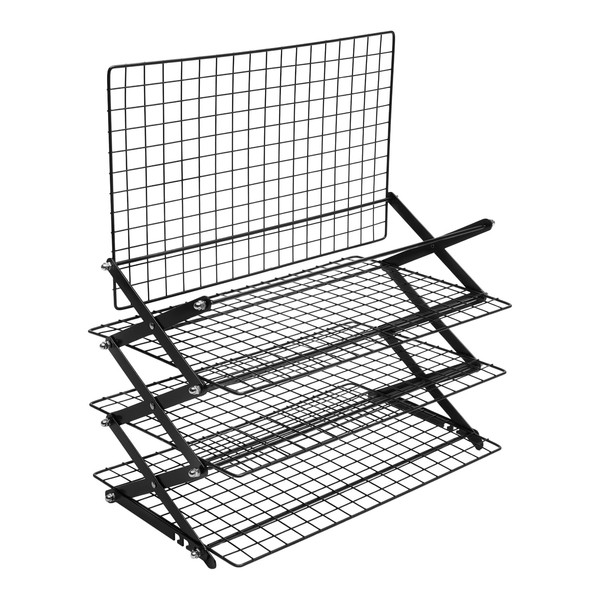 QUSKLISU Collapsible Cooling Rack, 4-Tier Adjustable Design Grilling Drying Rack