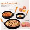 Ciieeo 6 Pcs Stainless Steel Egg Rings with Separator Brush
