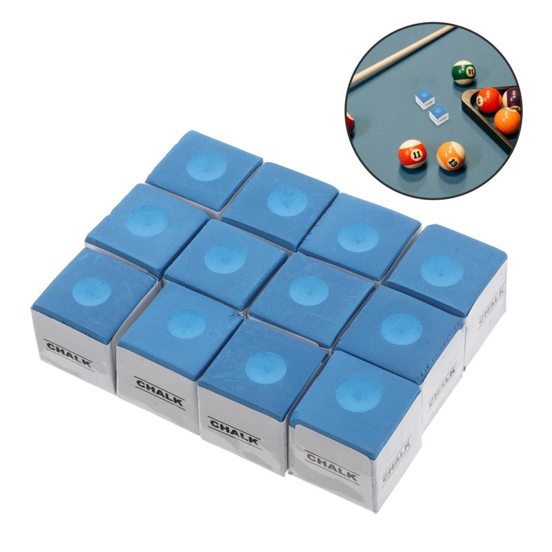 OHPHCALL Professional Billiard Chalk 12 Cubes Snooker Chalk Bulk Supplies