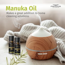 FREZZOR East Cape Manuka Oil 100% Pure Natural, High-Grade steam Distillation. Essential Oil for Personal Care, Acne, and Aromatherapy, NZ Manuka (New Zealand Tea Tree), Topical Use (10ml) 4 Bottles