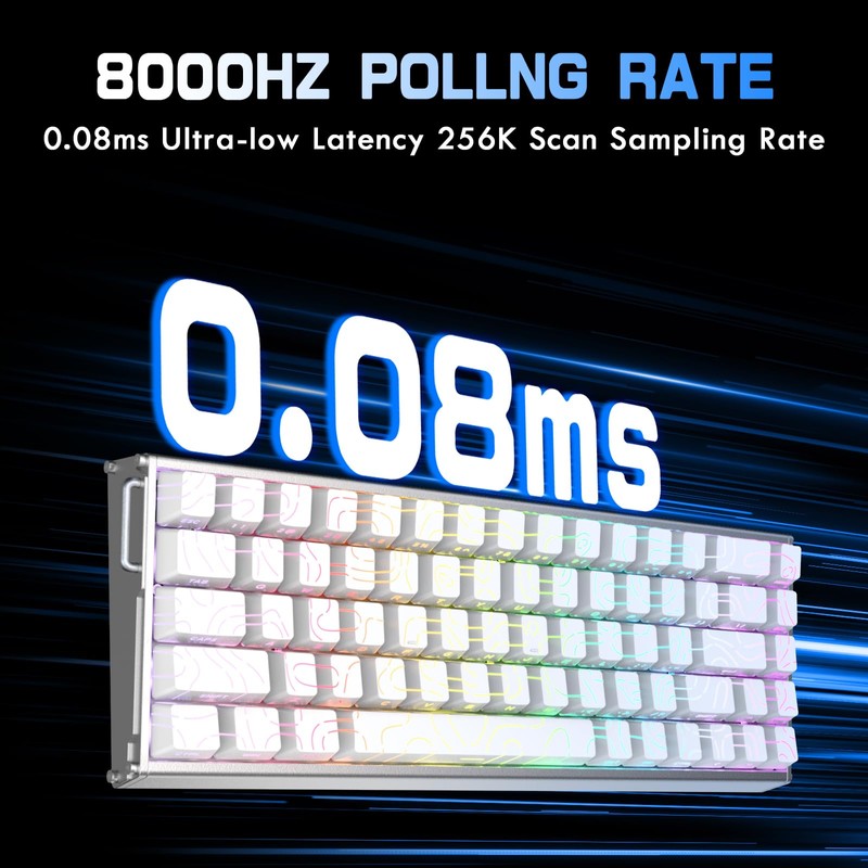 ATTACK SHARK X68MAX HE 60% Wired Magnetic Switch Keyboard,Full Aluminum