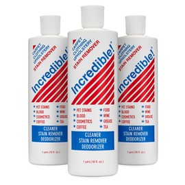 INCREDIBLE! Stain Remover For Clothes, Laundry, Carpets, Mattress & Upholstery, 16.oz (Pack of 3)