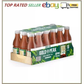 Peak Gold Peak Sweet Tea, 16.9 Fluid Ounce (Pack of 18)