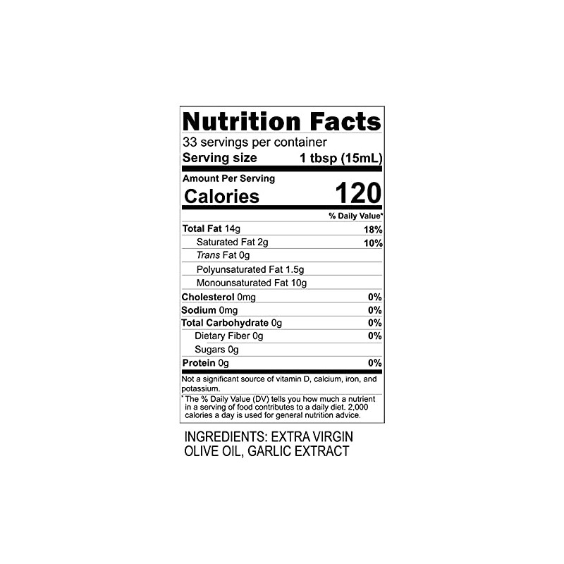 Blazing Bella Garlic Infused Extra Virgin Olive Oil - 16.9
